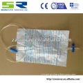2000ml urine bags with double pass